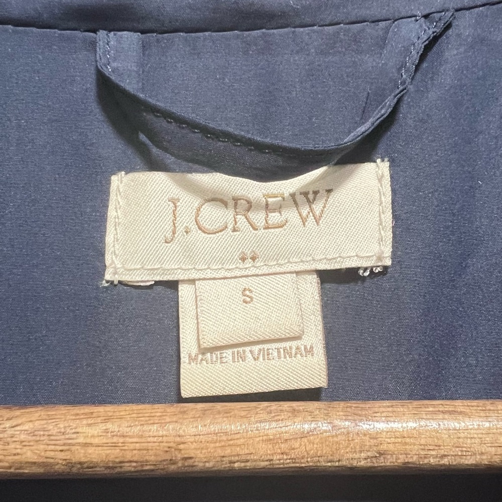 J. Crew Factory Women’s Quilted Navy Blue Down Puffer Vest, Size Small - Picture 5 of 10
